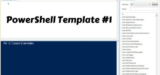 Powershell ISE Template 1