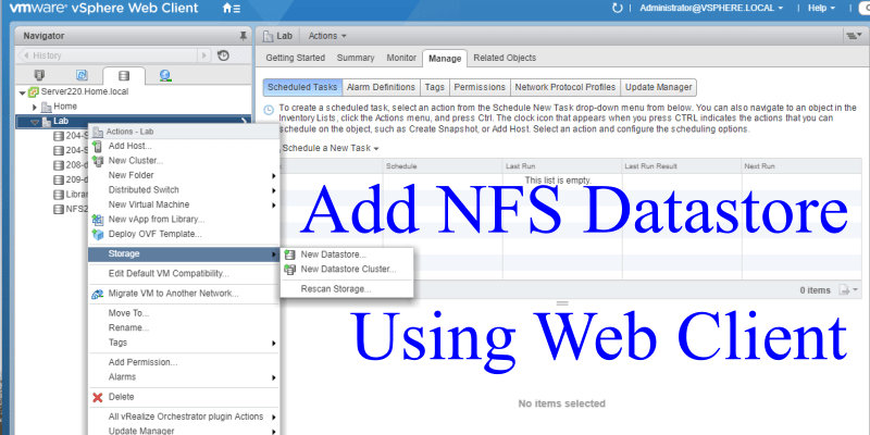 How to Create a VMware NFS Datastore - Thrifty Admin