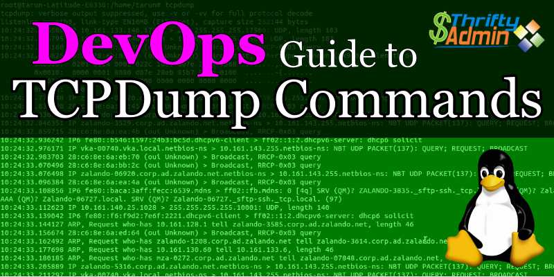TCPDump Commands – TCPDump Cheat Sheet